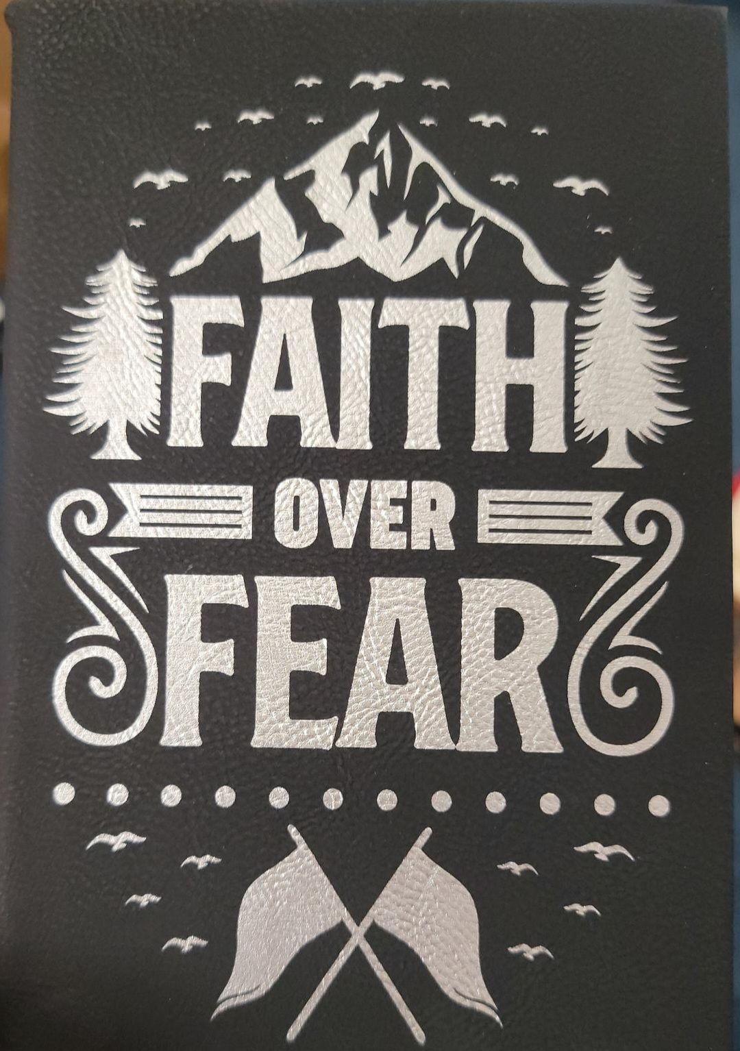 Black/Silver Leatherette Journal